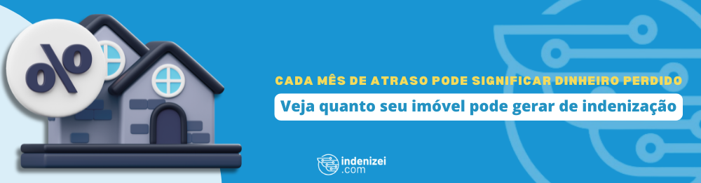 Obra parada representando atraso na entrega do imóvel pela construtora